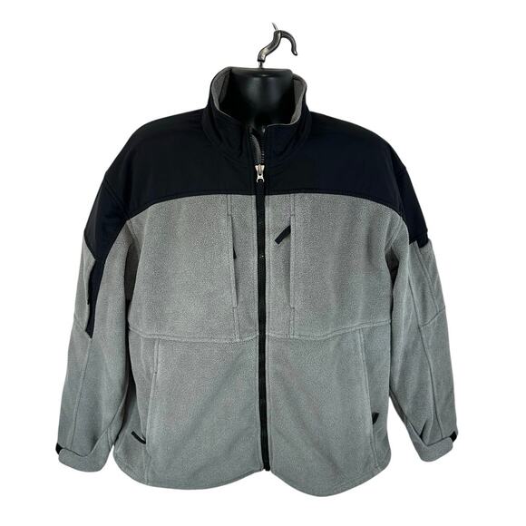 Duluth Trading Company Mens Shoremans Fleece Gridlock Jacket Grey Sz XL Utility - Picture 1 of 11